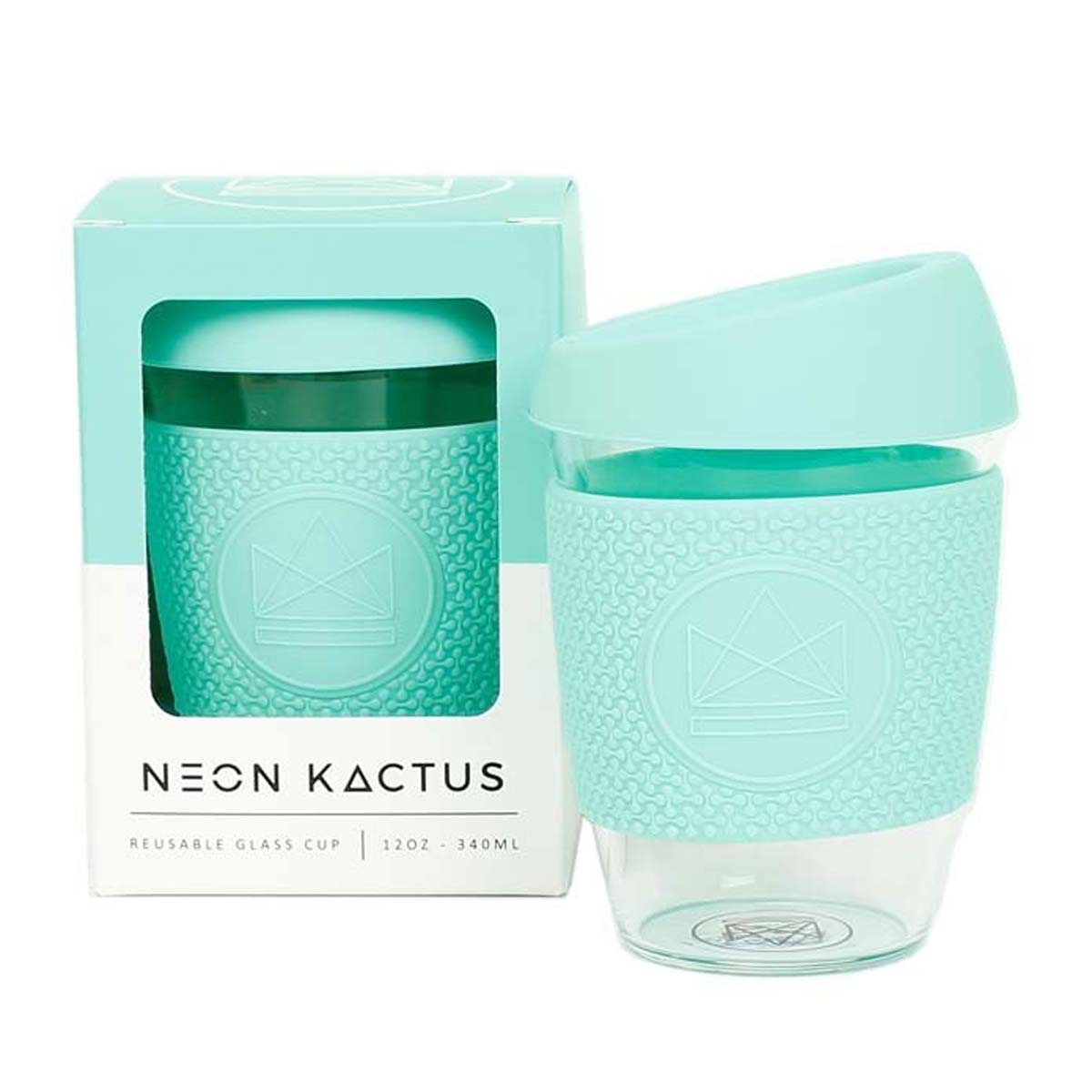 Neon Kactus Green Glass Reusable Cup